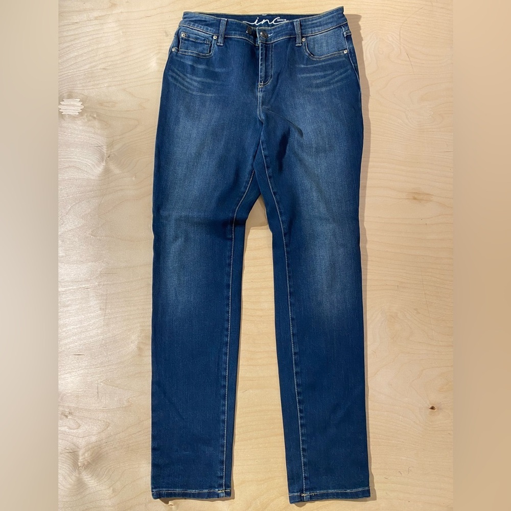 INC International Concepts Women's Blue Skinny Leg Jeans 8 (PY)